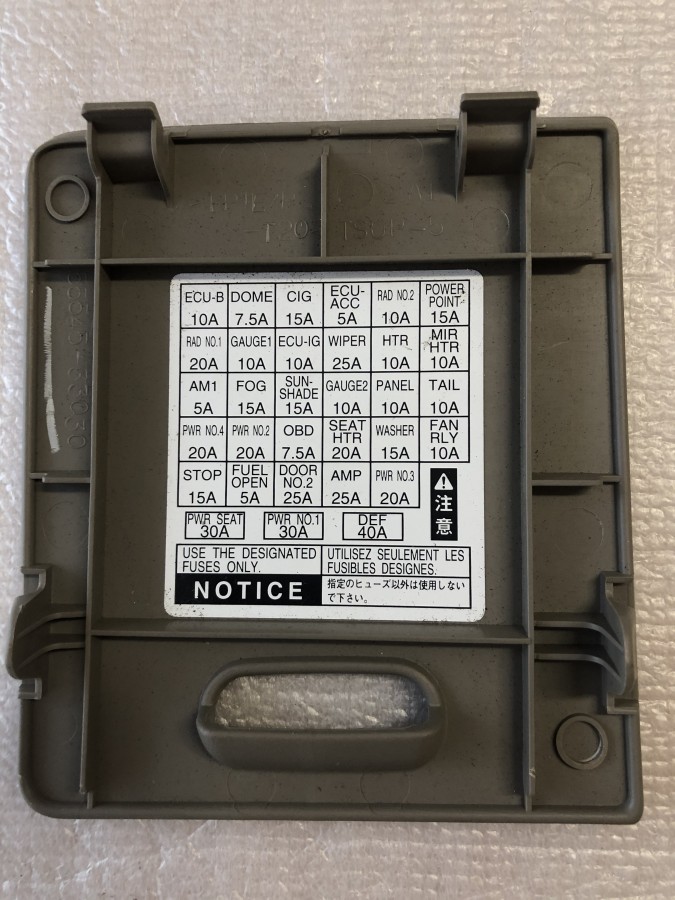 Крышка предохранителей TOYOTA Camry CV30 2001-2006 5554533030E0