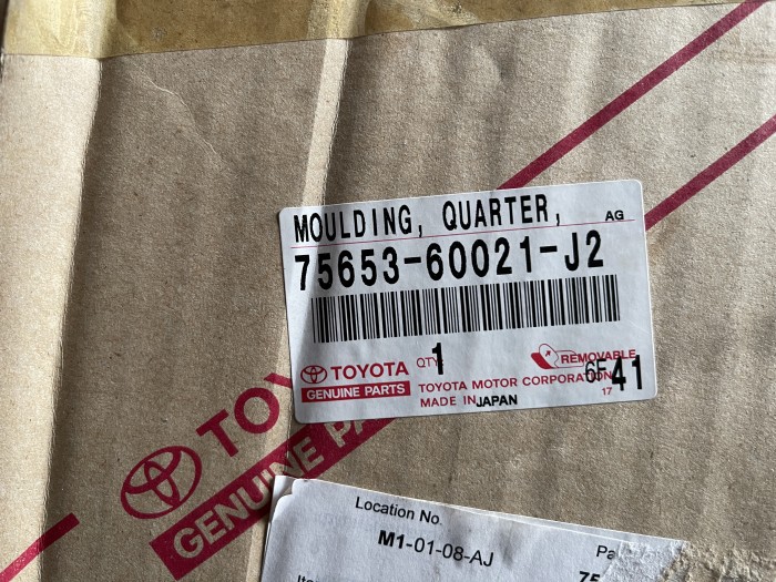 Расширитель крыла задний правый TOYOTA LC Prado 120 7565360021J2