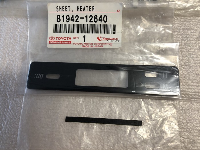 Шкала блока управления отопителя TOYOTA Corolla E120 8194212640